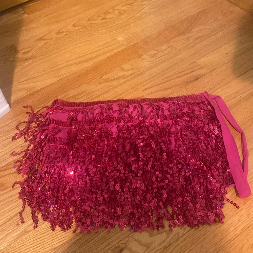 Pink Tassle skirt
